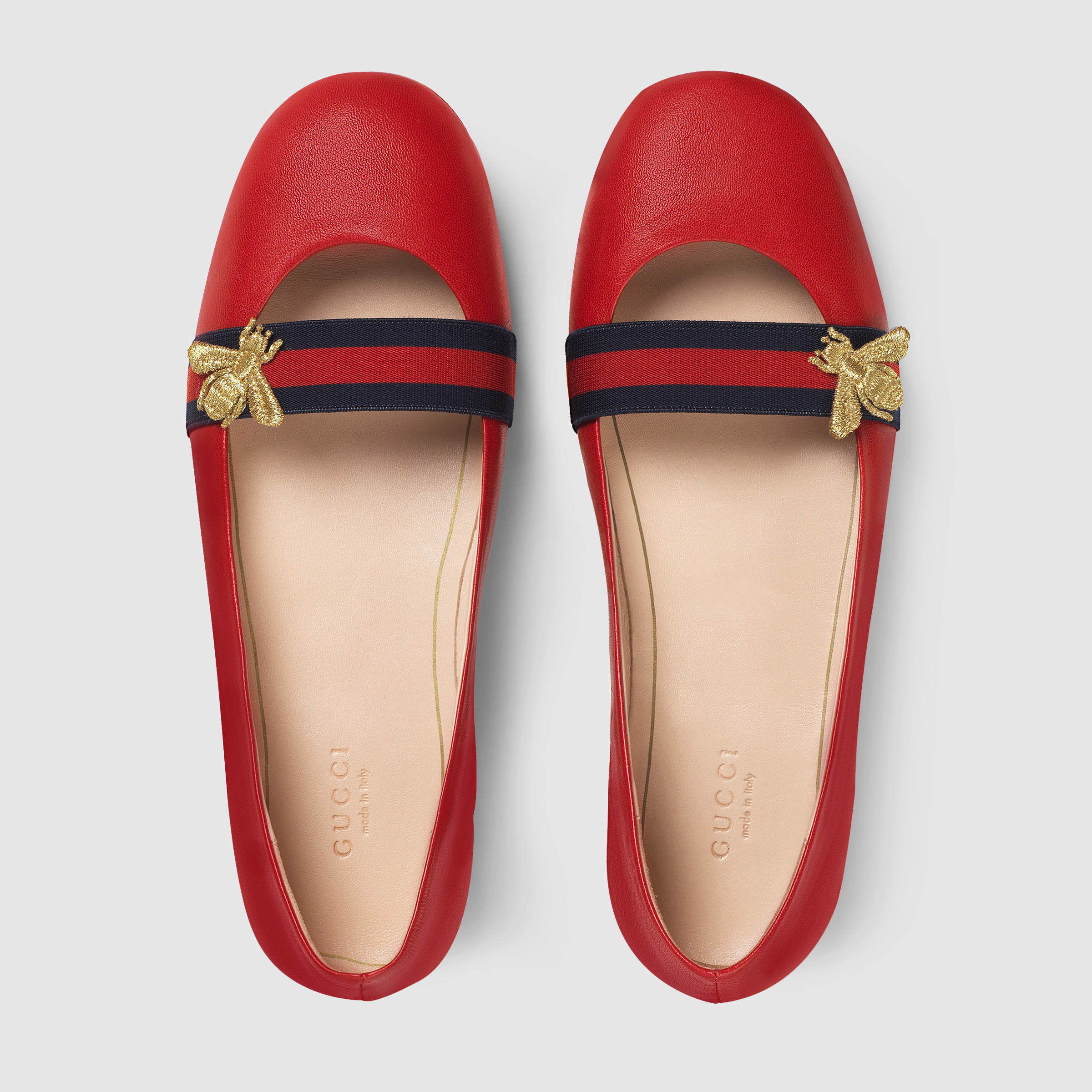 gucci pointed flats