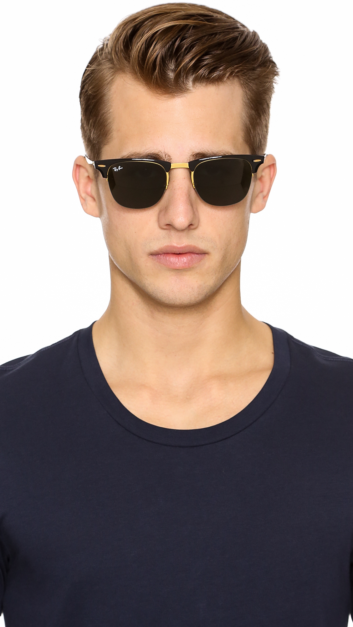 Ray-ban Clubmaster Sunglasses in Metallic for Men | Lyst