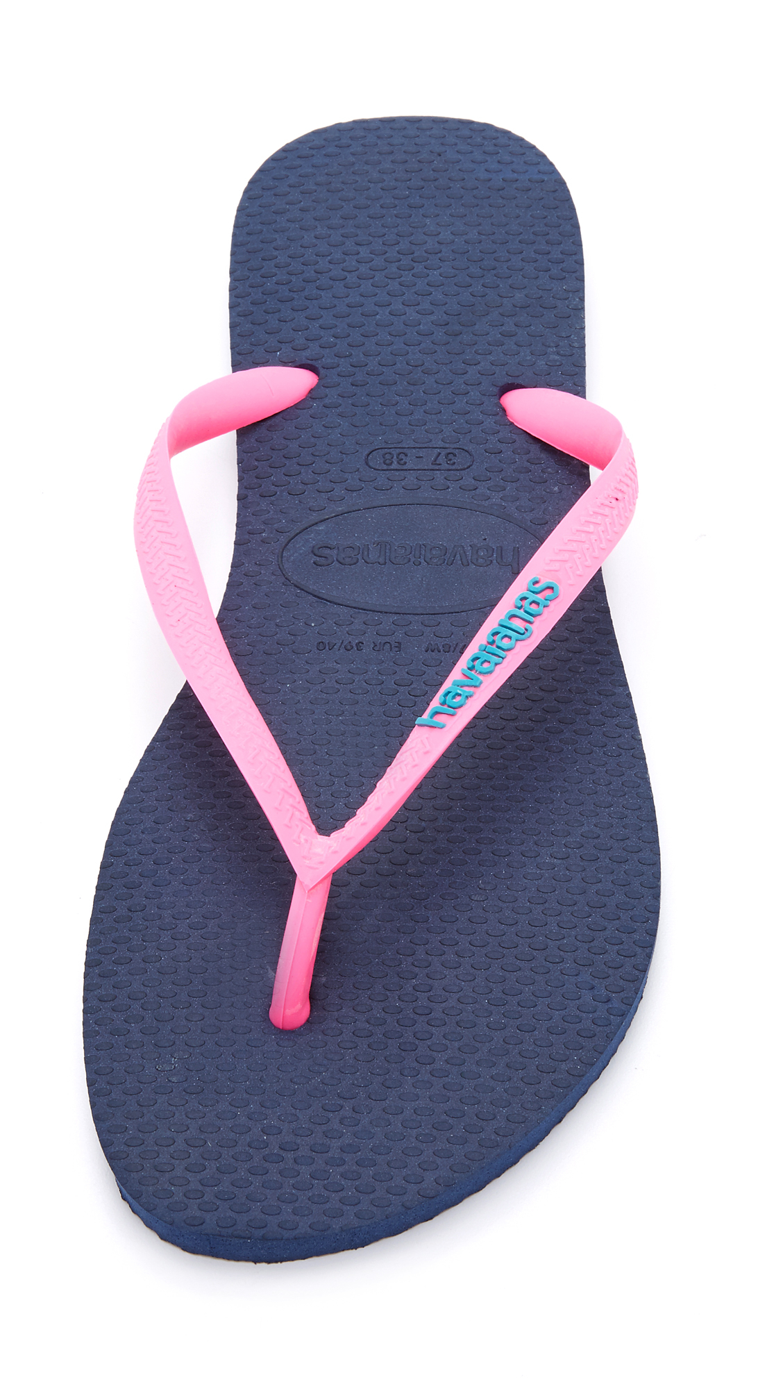 navy and pink havaianas