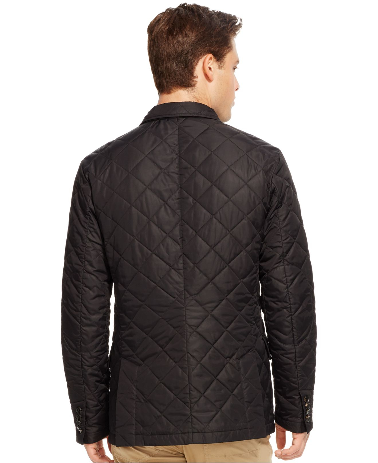 Polo Ralph Lauren Men's Diamond-quilted Long-sleeve Jacket in Black for Men  - Lyst