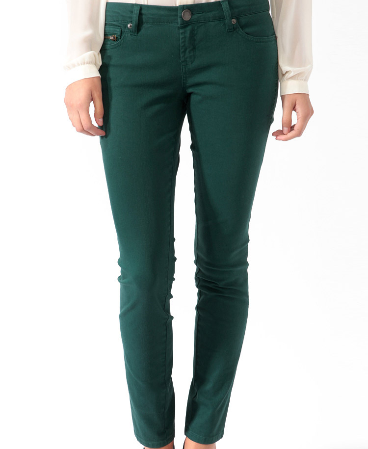 forever 21 green jeans