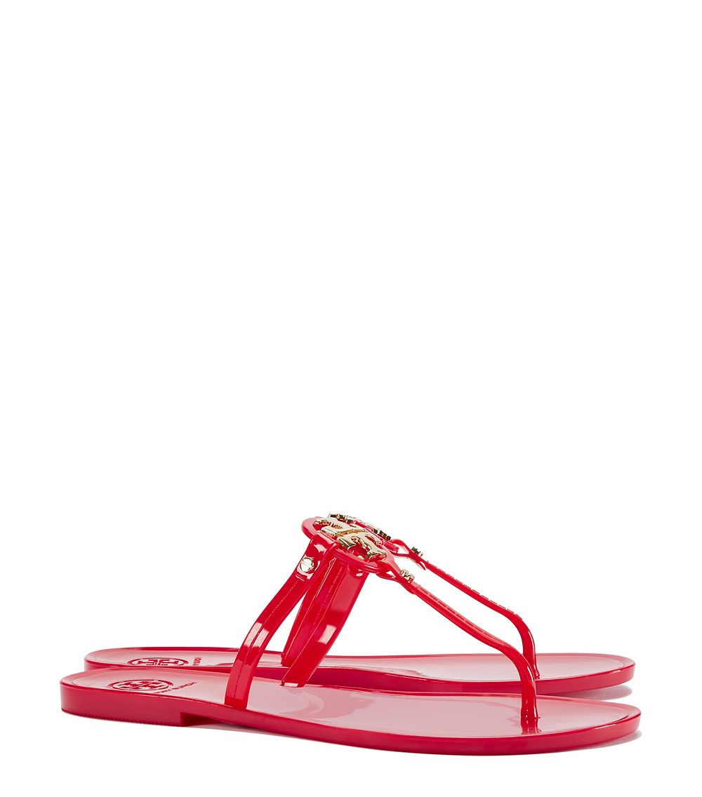 Tory Burch Mini Miller Jelly Thong Sandal in Red Lyst