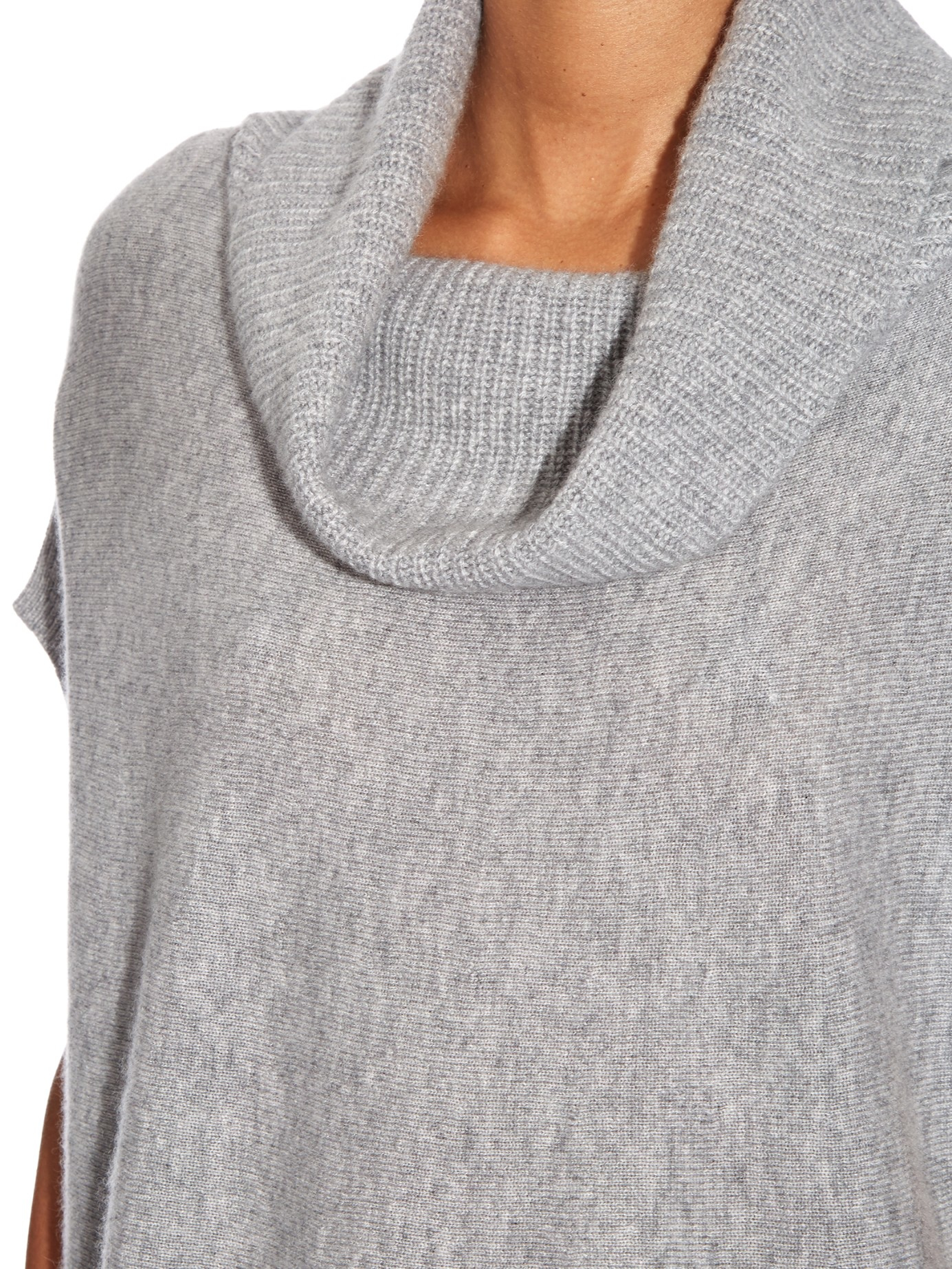 Vince Sleeveless Cashmere-knit Sweater in Gray | Lyst
