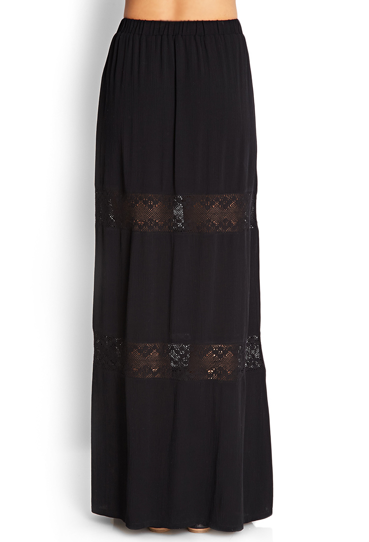 crochet maxi skirt forever 21