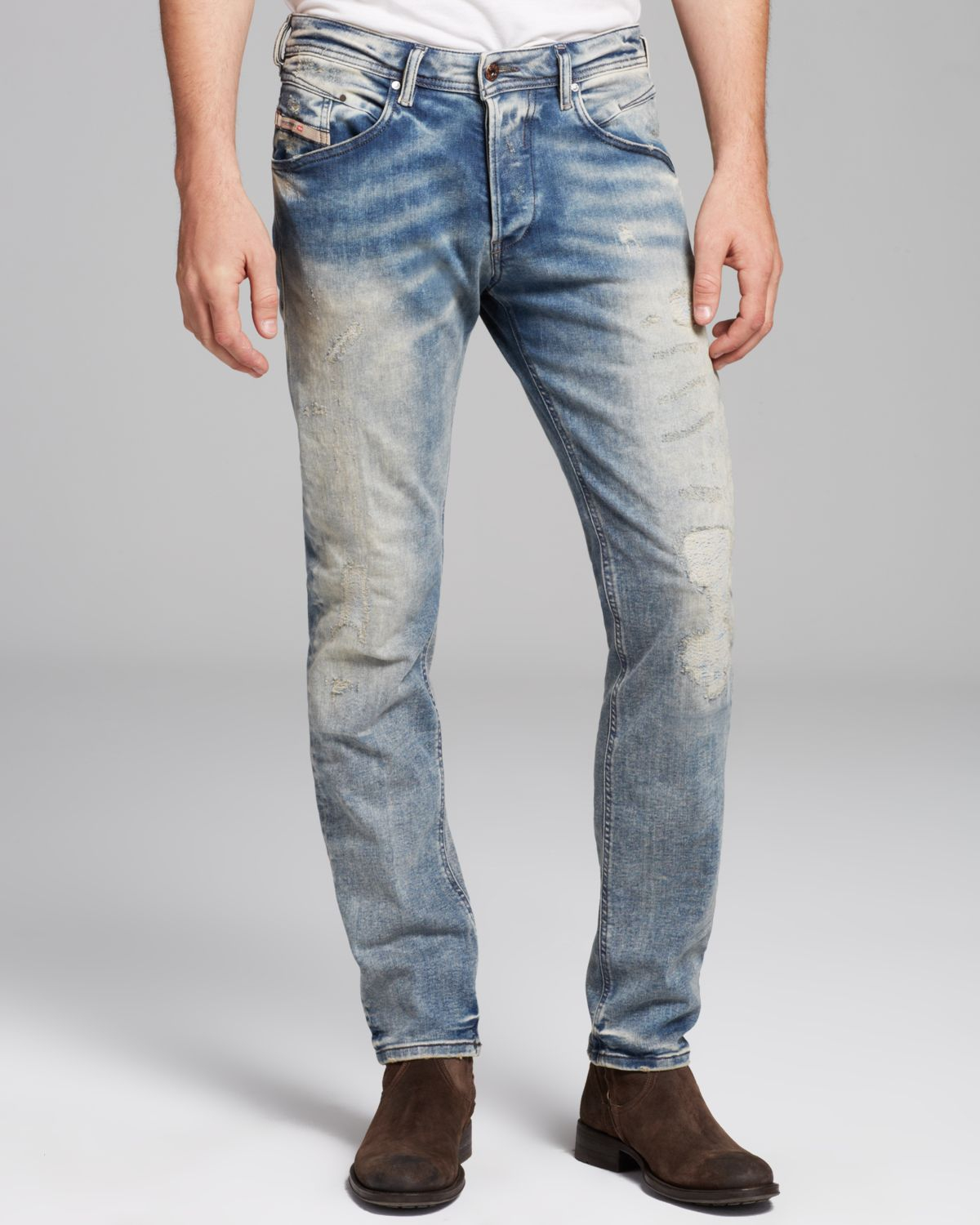 Lyst - Diesel Jeans Belther Slim Fit in Ghostface in Blue for Men