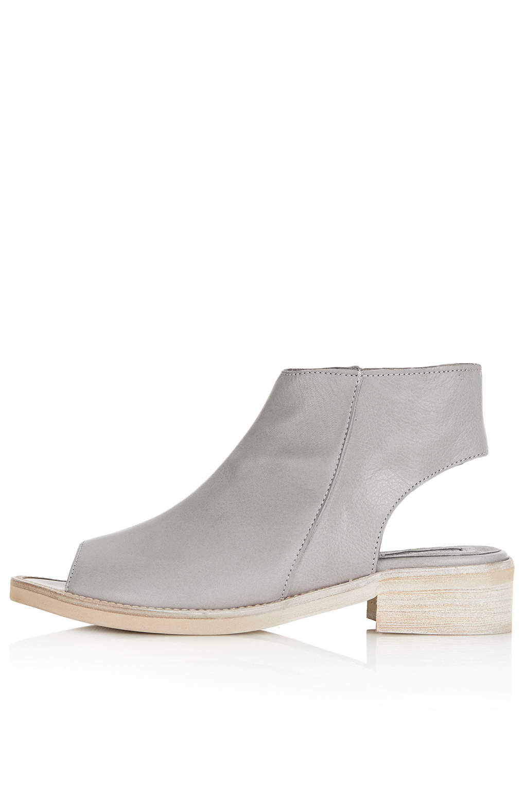 grey peep toe boots