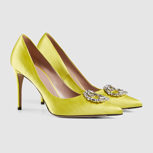yellow gucci heels