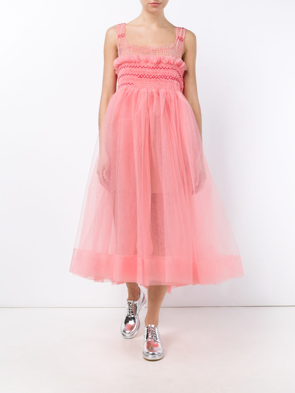 molly goddard pink tulle dress