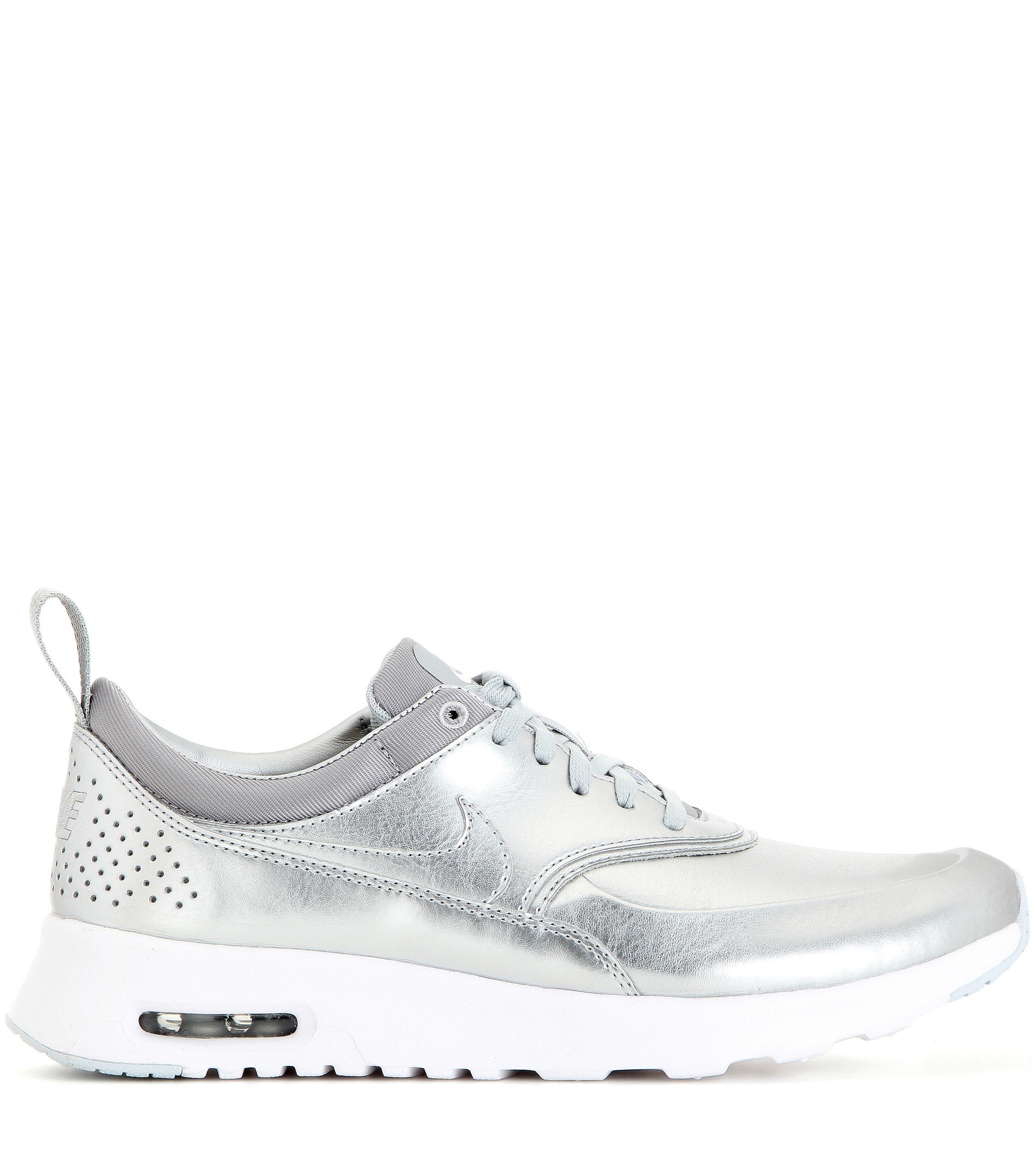 nike air max thea silver red womens sneakers