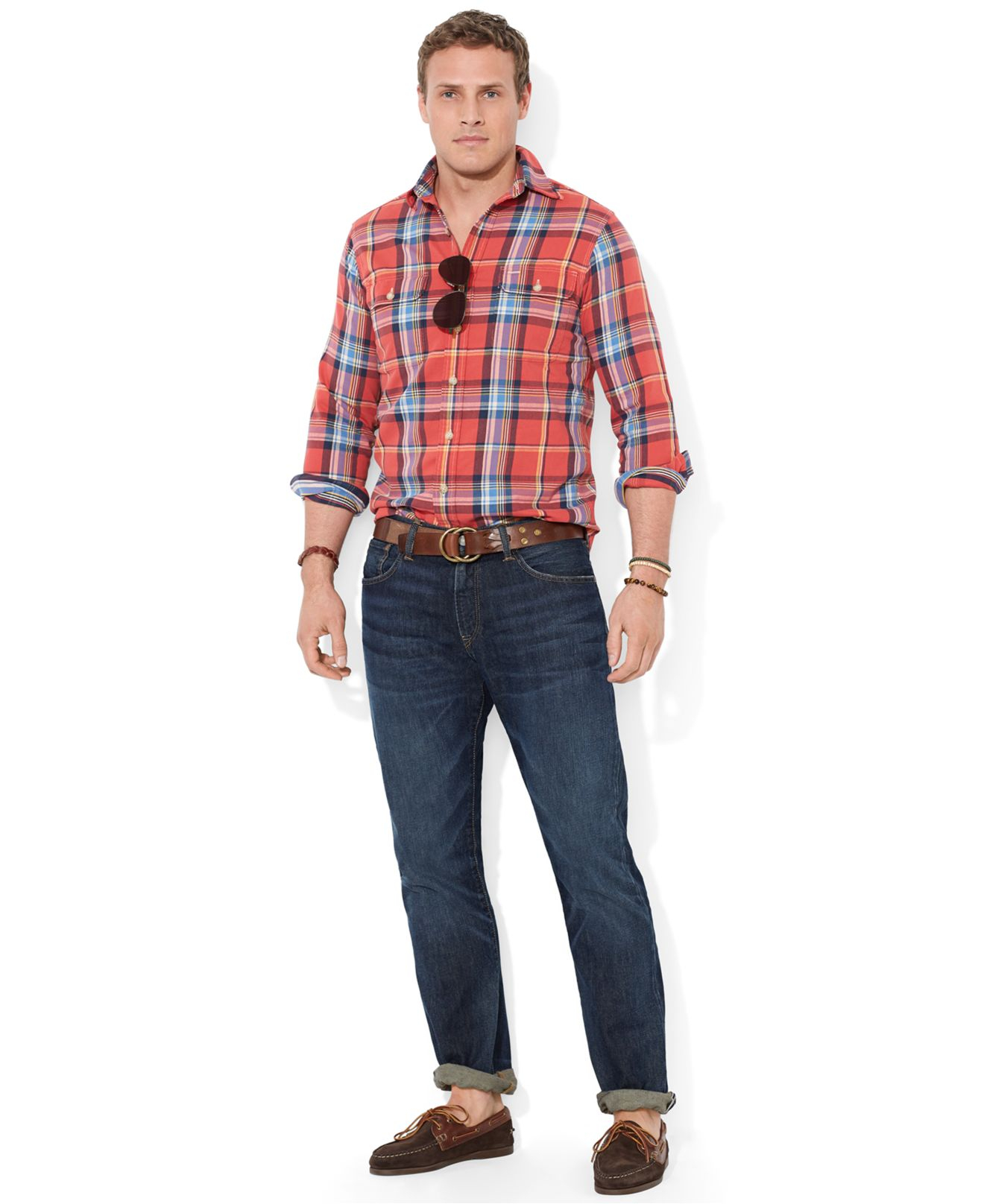 checkered polo outfit