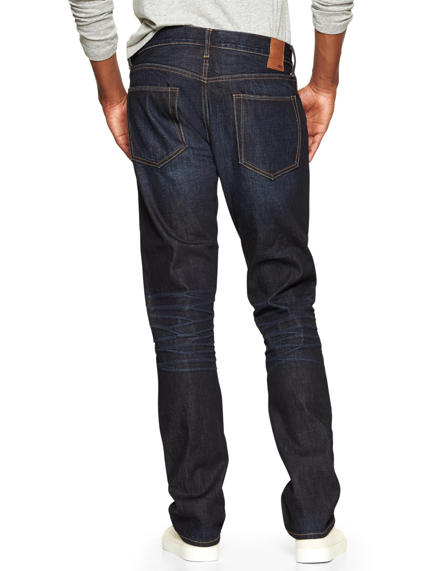 Gap 1969 Standard Taper Fit Jeans (dark Resin Wash) in Blue for Men ...