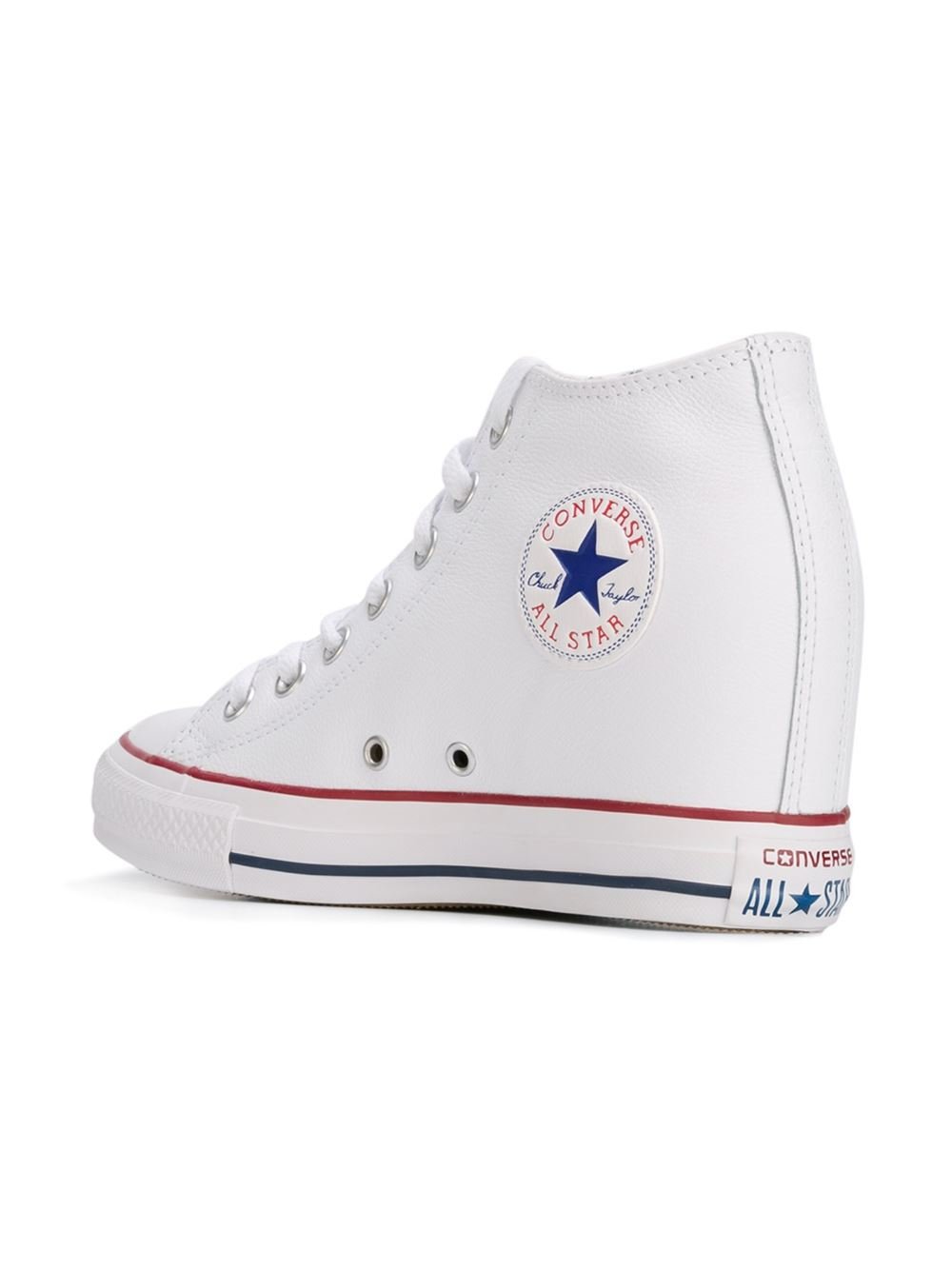 catalogar occidental emitir Converse 'chuck Taylor All Star Lux Wedge' Sneakers in White | Lyst