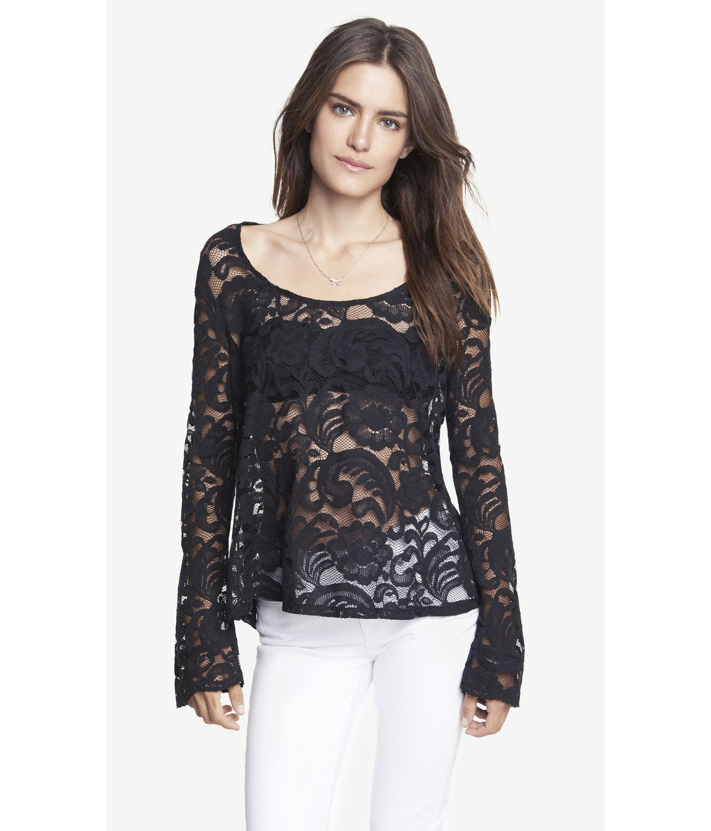 express black lace top