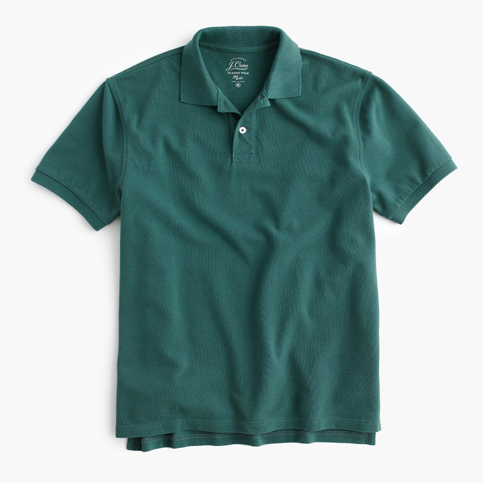 J.crew Tall Classic Piqué Polo Shirt in Green for Men (desert aloe) | Lyst