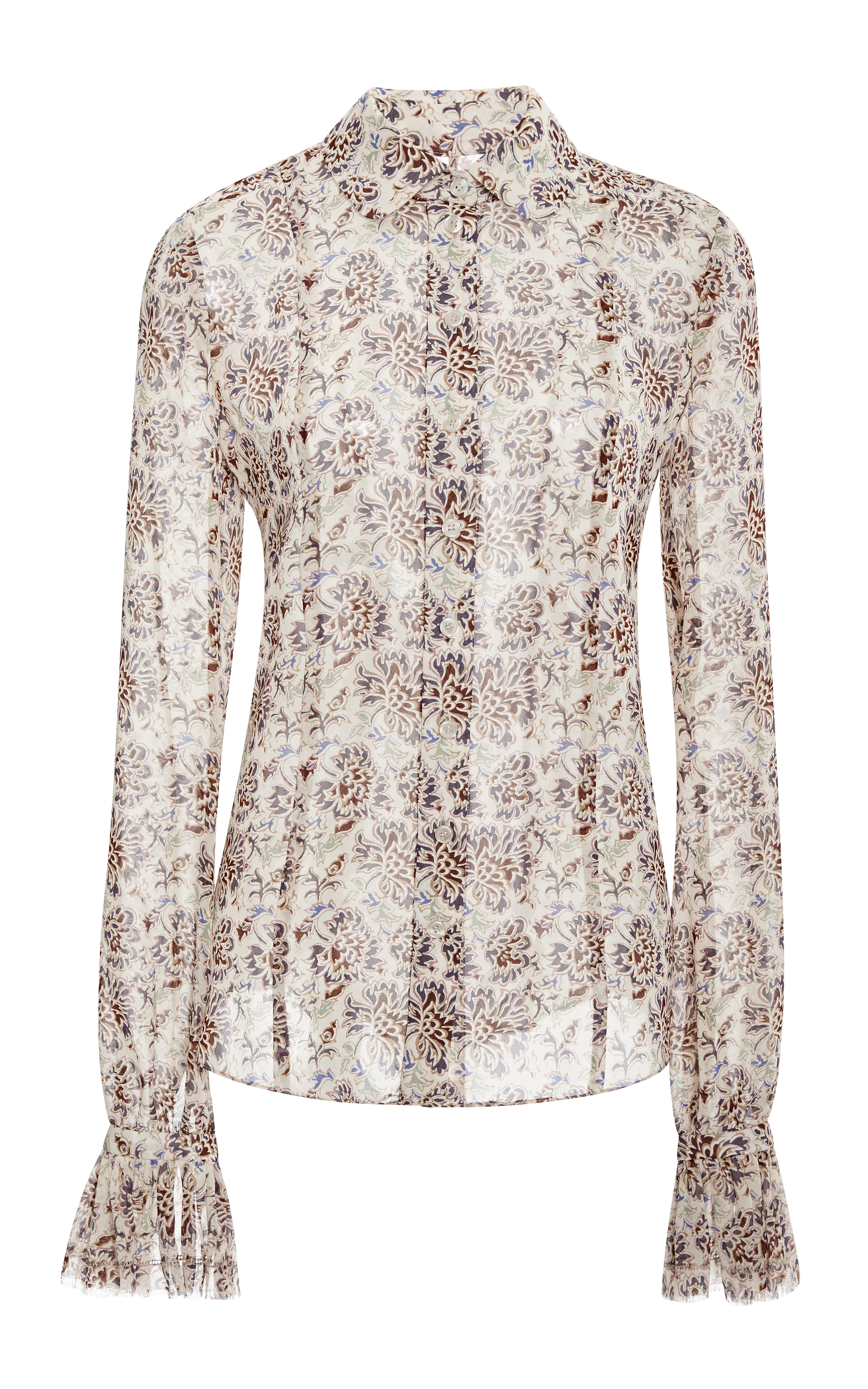 Tory Burch Sherry Shirt in Natural - Lyst