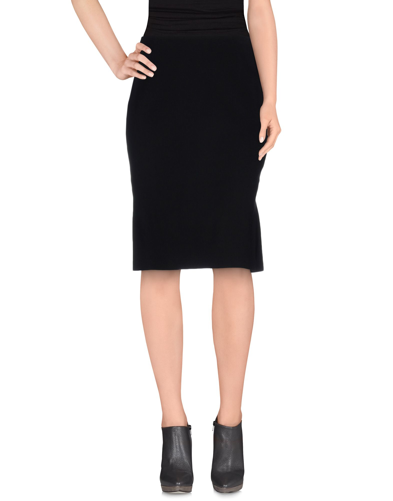 ESCADA Wool 3/4 Length Skirt in Black - Lyst