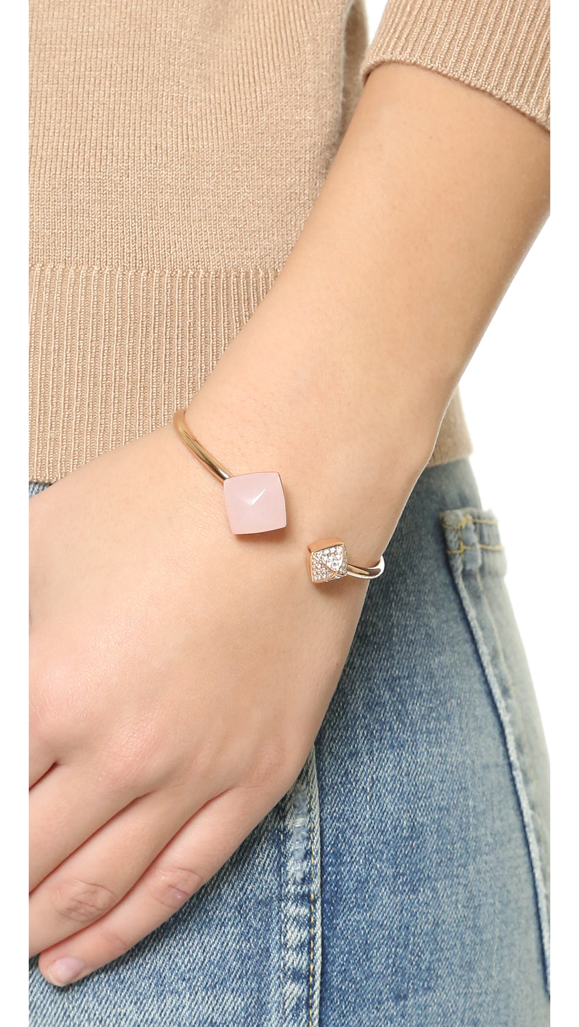 Michael Kors Rose Quartz Flex Cuff 