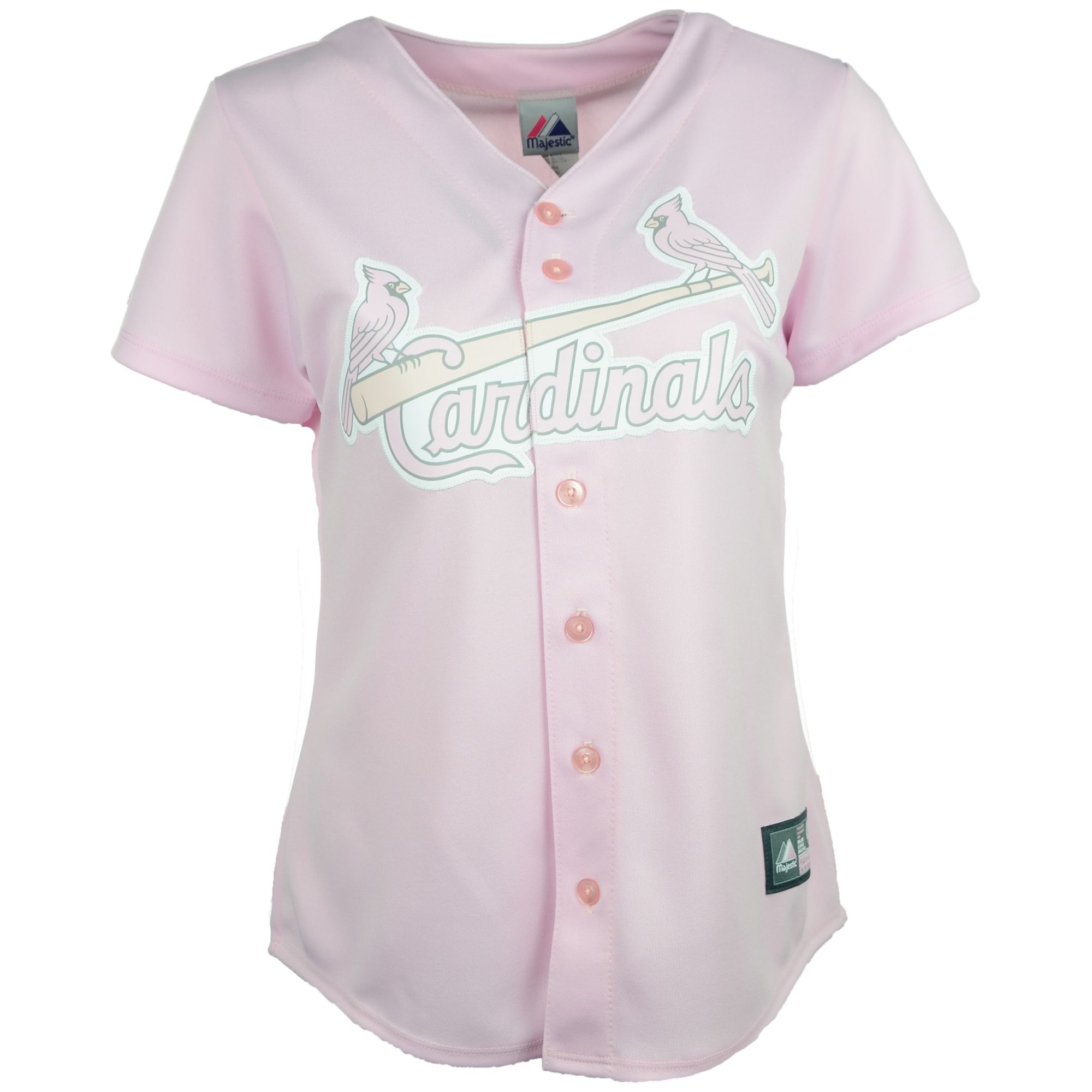 Majestic Womens Yadier Molina St Louis Cardinals Replica Player Jersey in Pink - Lyst