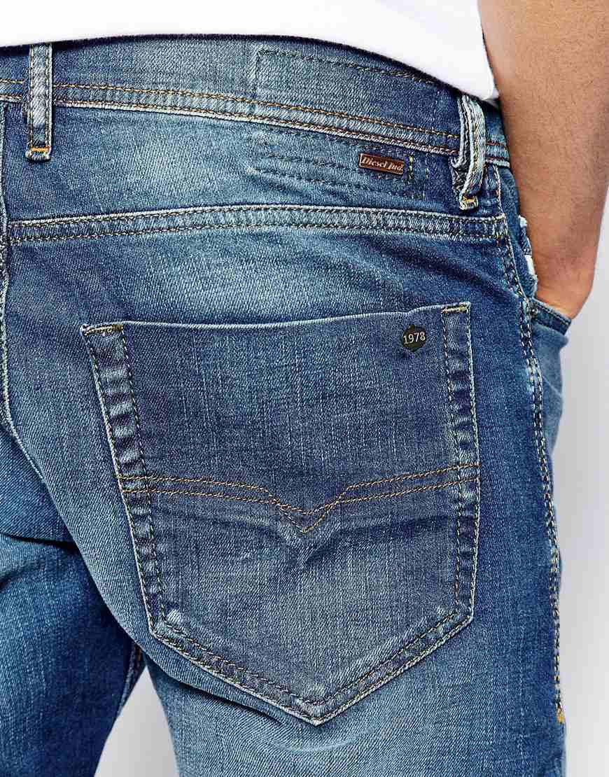 Lyst - DIESEL Jeans Tepphar 831d Stretch Slim Mid Wash in Blue for Men