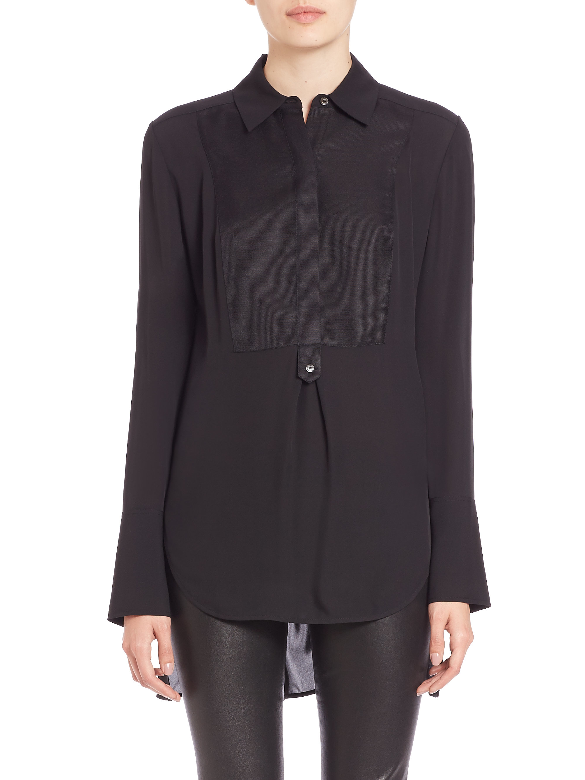 womens black tuxedo pants with satin stripe
