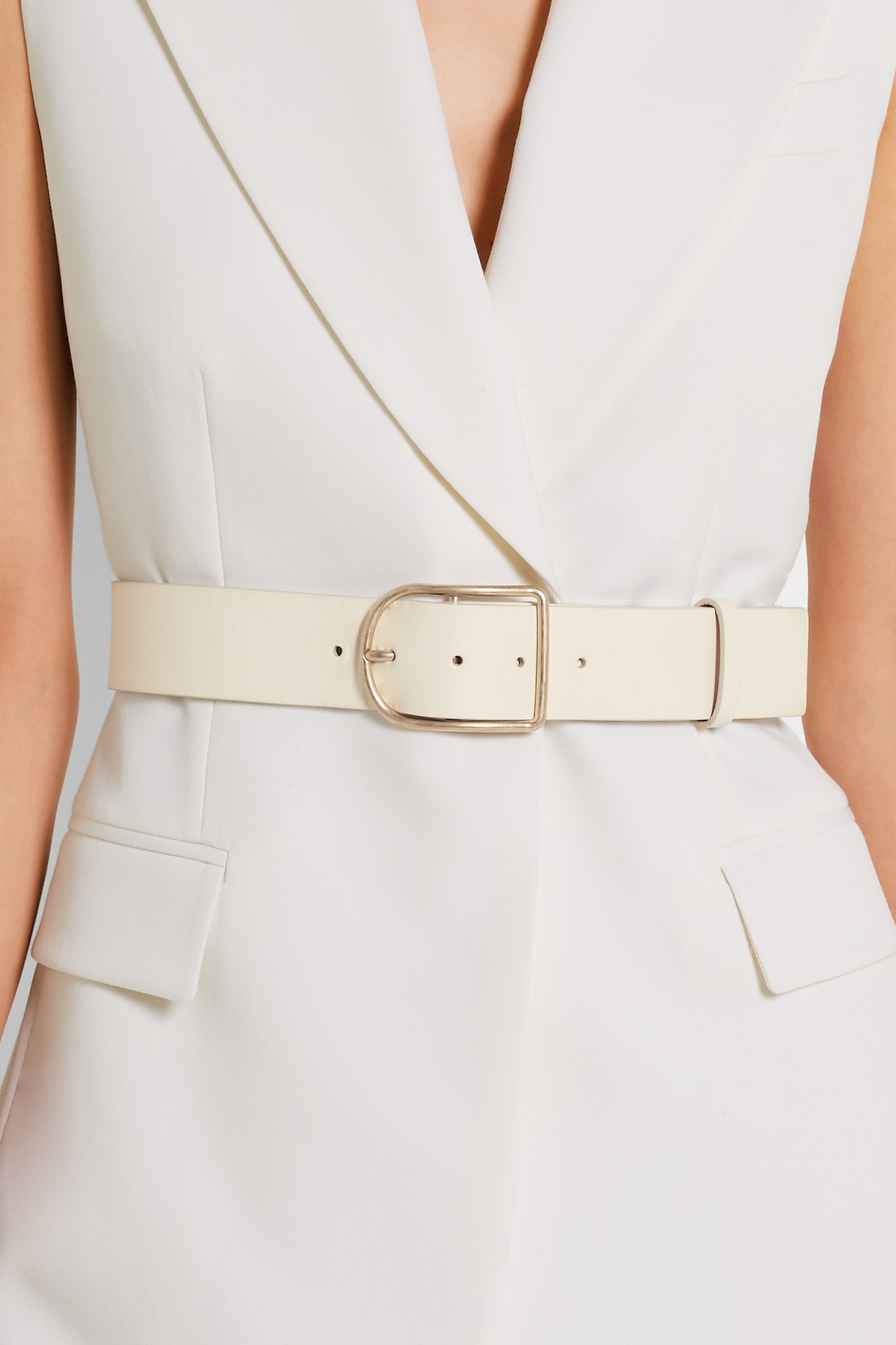 Acne Studios Leather Waist Belt in Cream (Natural) - Lyst