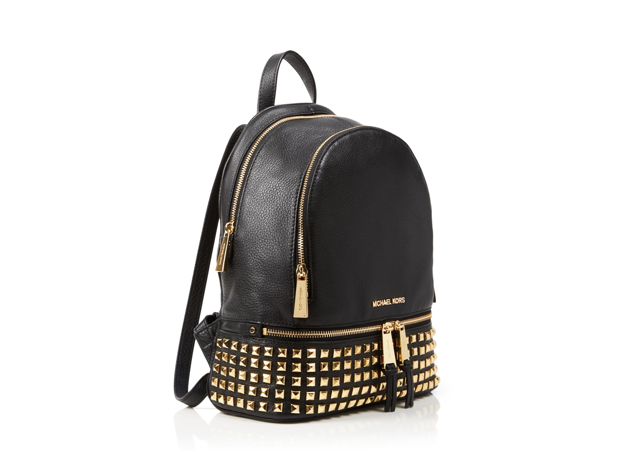 rhea zip studded backpack