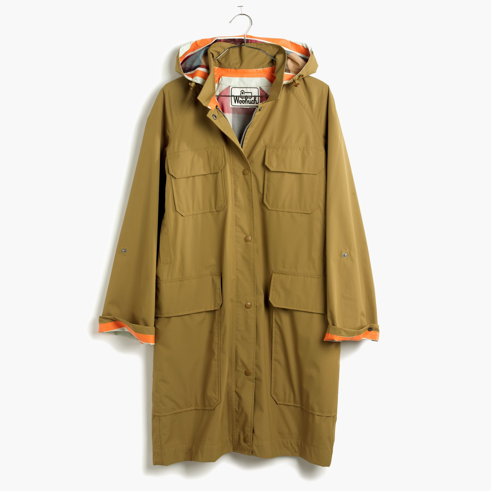 Madewell Woolrich® White Cocoon Raincoat in Natural Lyst Canada