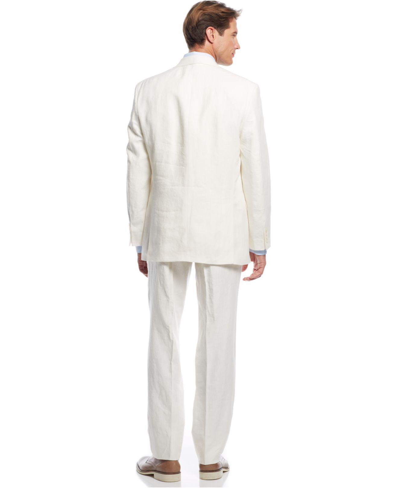 Lyst - Lauren By Ralph Lauren White Linen Vested Suit in White for Men
