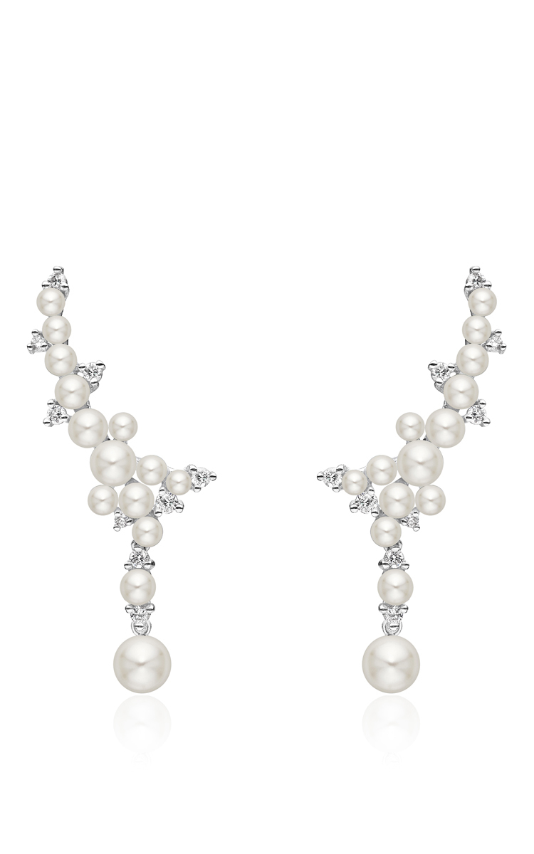 Lyst Paul Morelli Lagrange Pearl Trellis Earrings In White Gallery