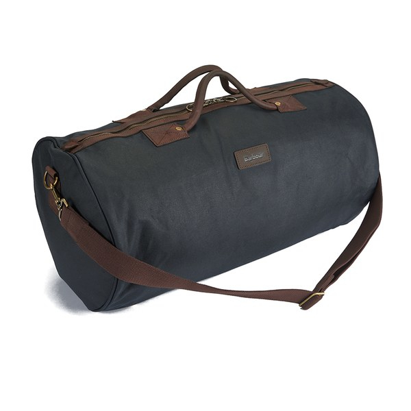 barbour wax holdall duffel