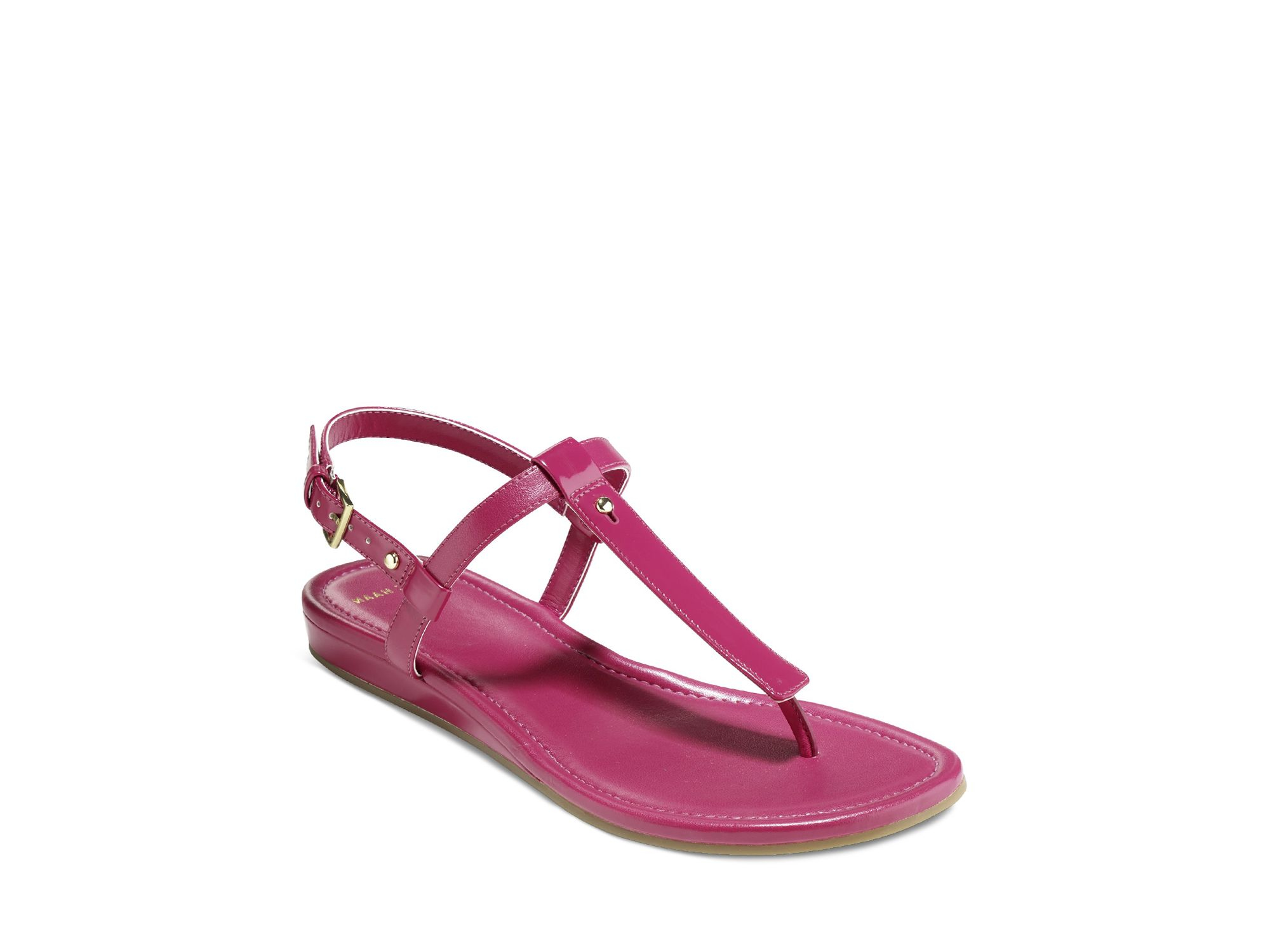 Cole Haan T-strap Thong Sandals - Boardwalk in Pink - Lyst