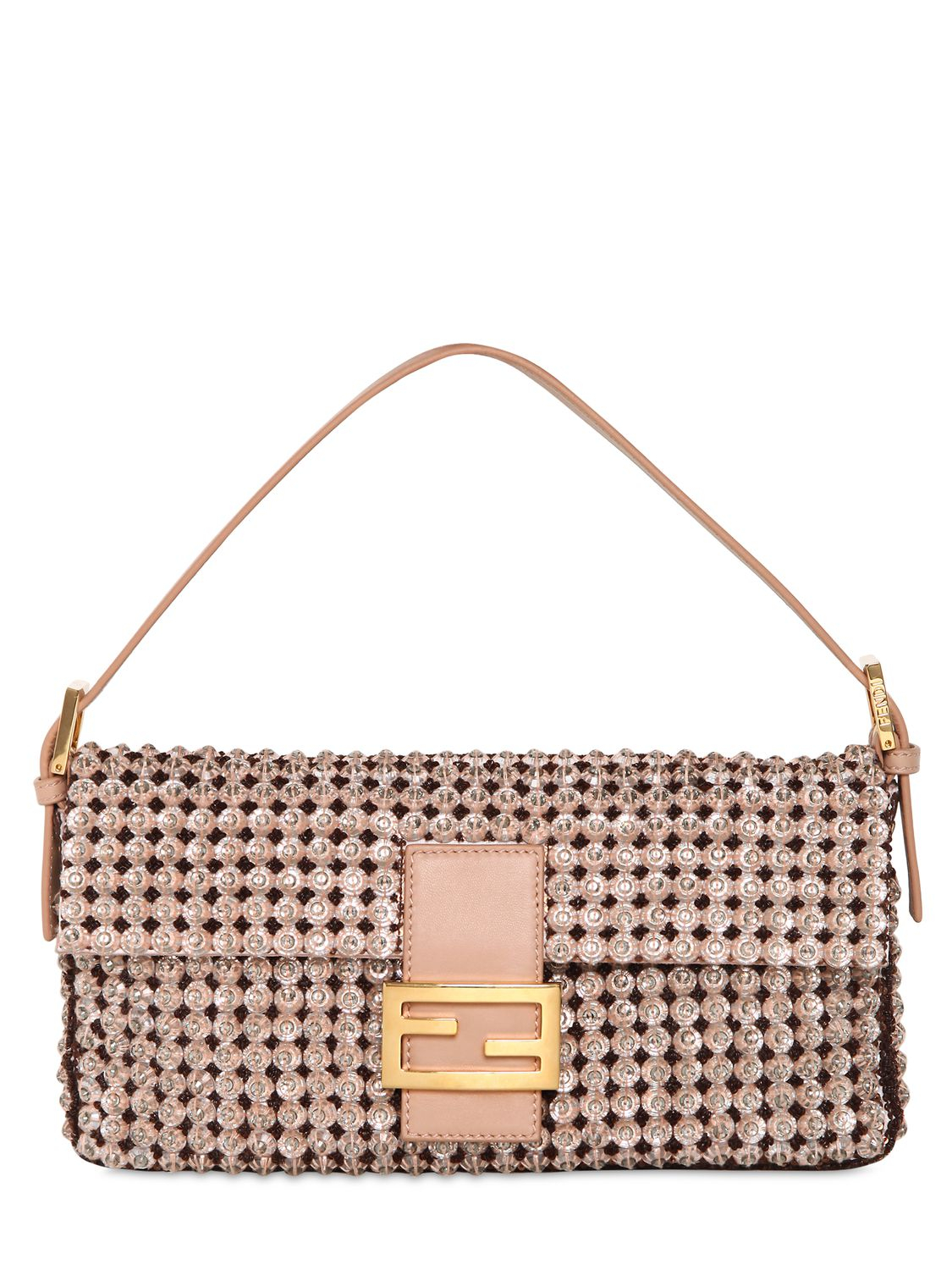 fendi crystal baguette