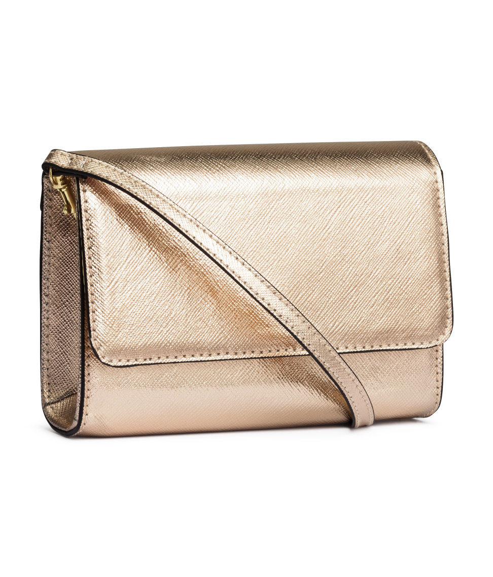 H M Small Shoulder Bag In Metallic Lyst Gallery