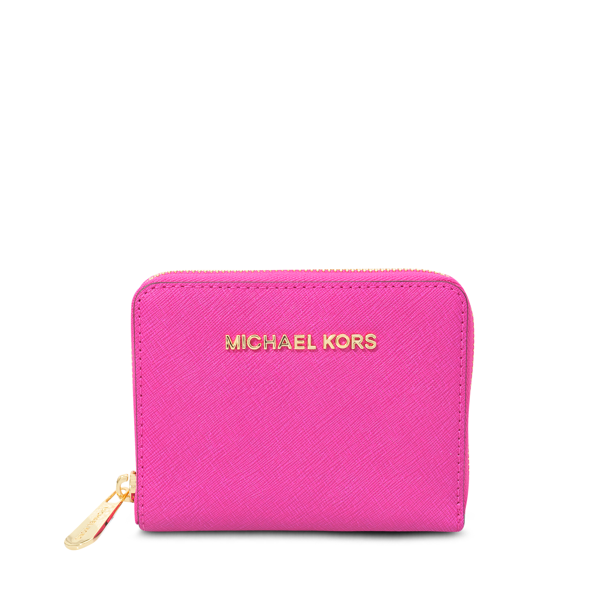 Michael Kors Zip Around Medium Wallet in Pink - Lyst