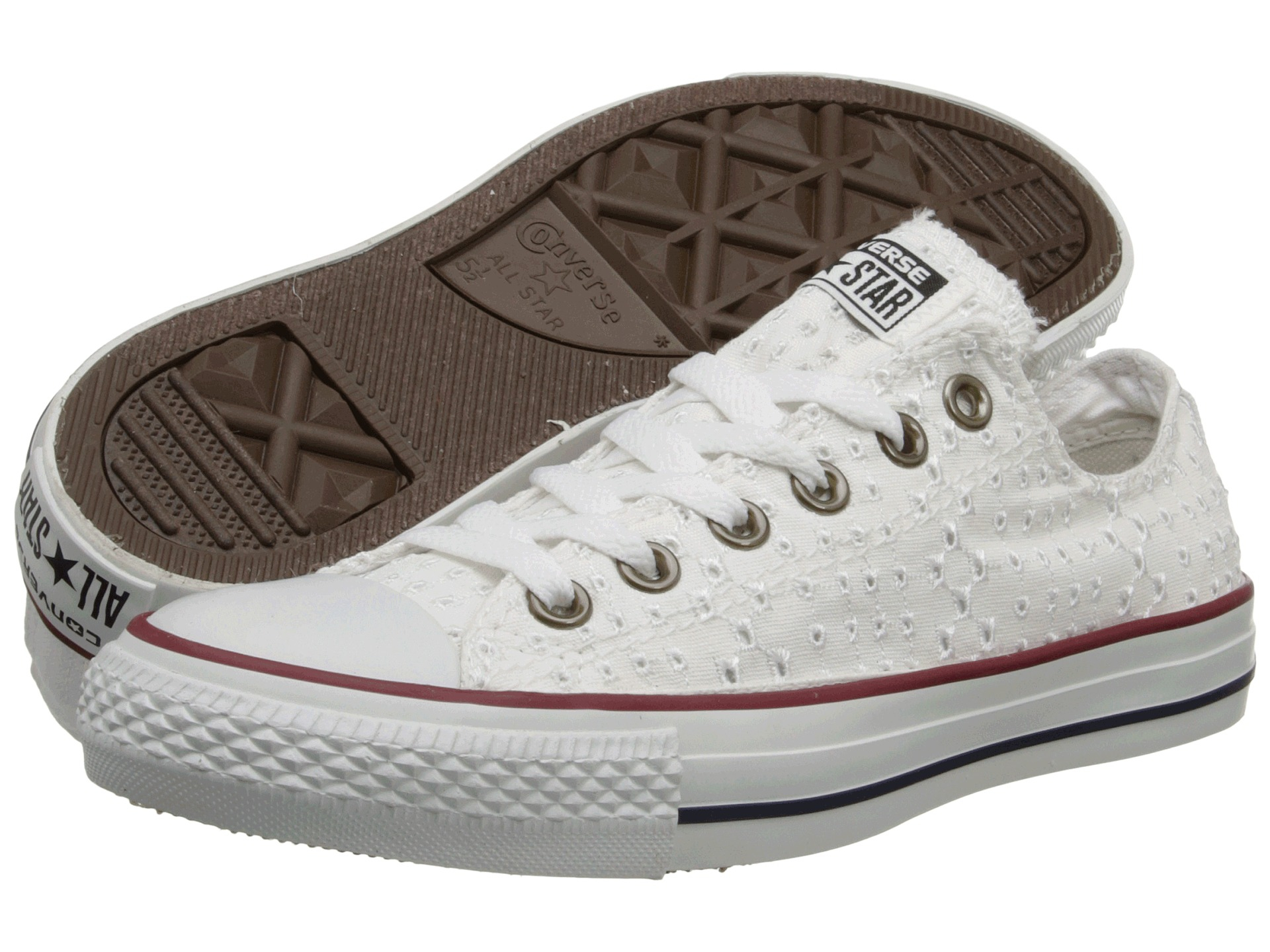 Converse Chuck Taylor All Star Eyelet Cutout Ox in White | Lyst