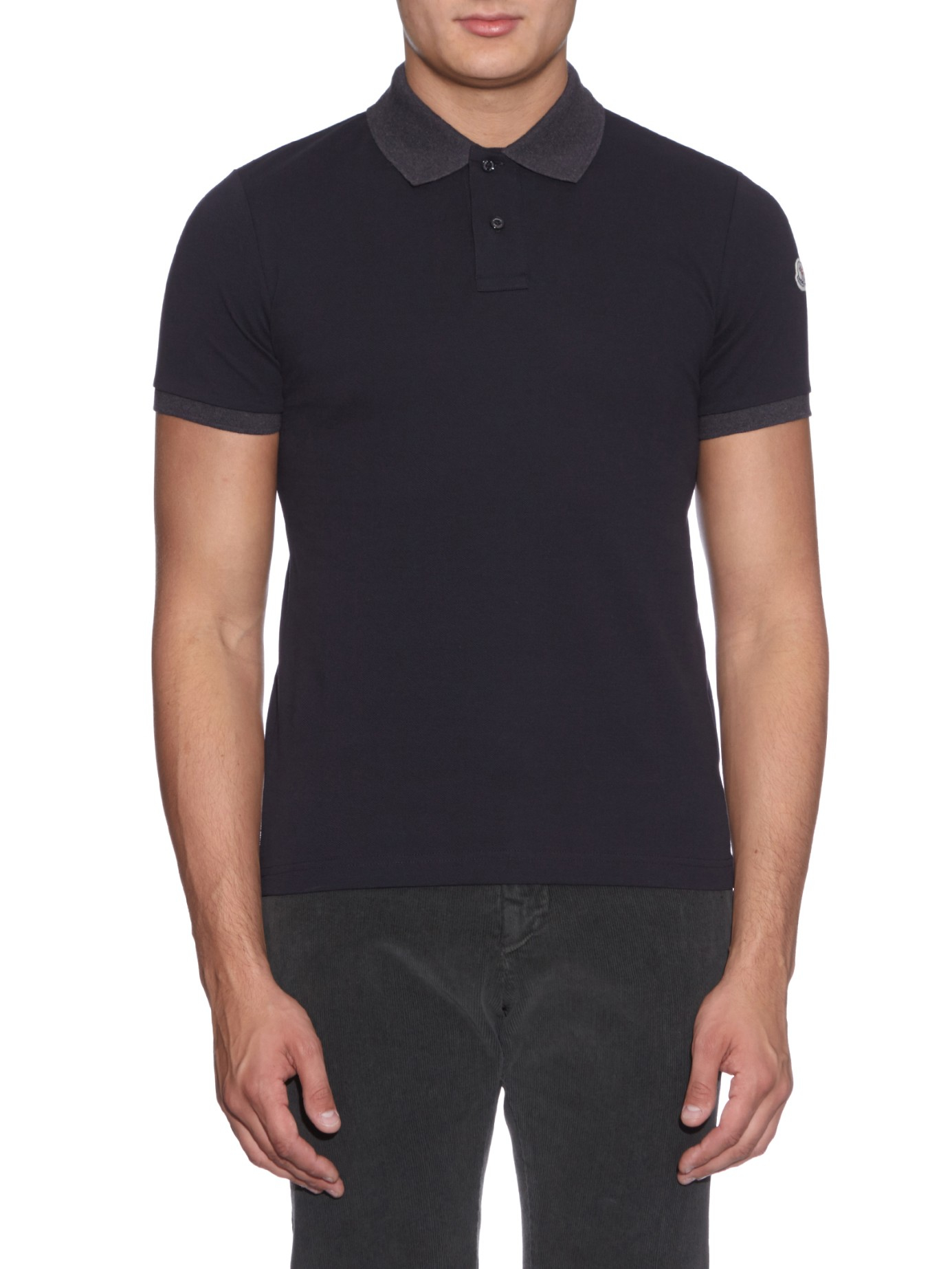 moncler polo badge on arm