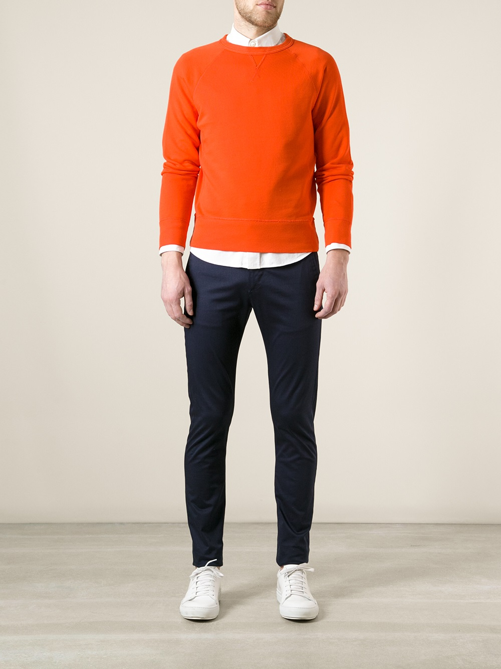 Acne Studios Classic Sweatshirt in Yellow & Orange (Orange) for Men - Lyst