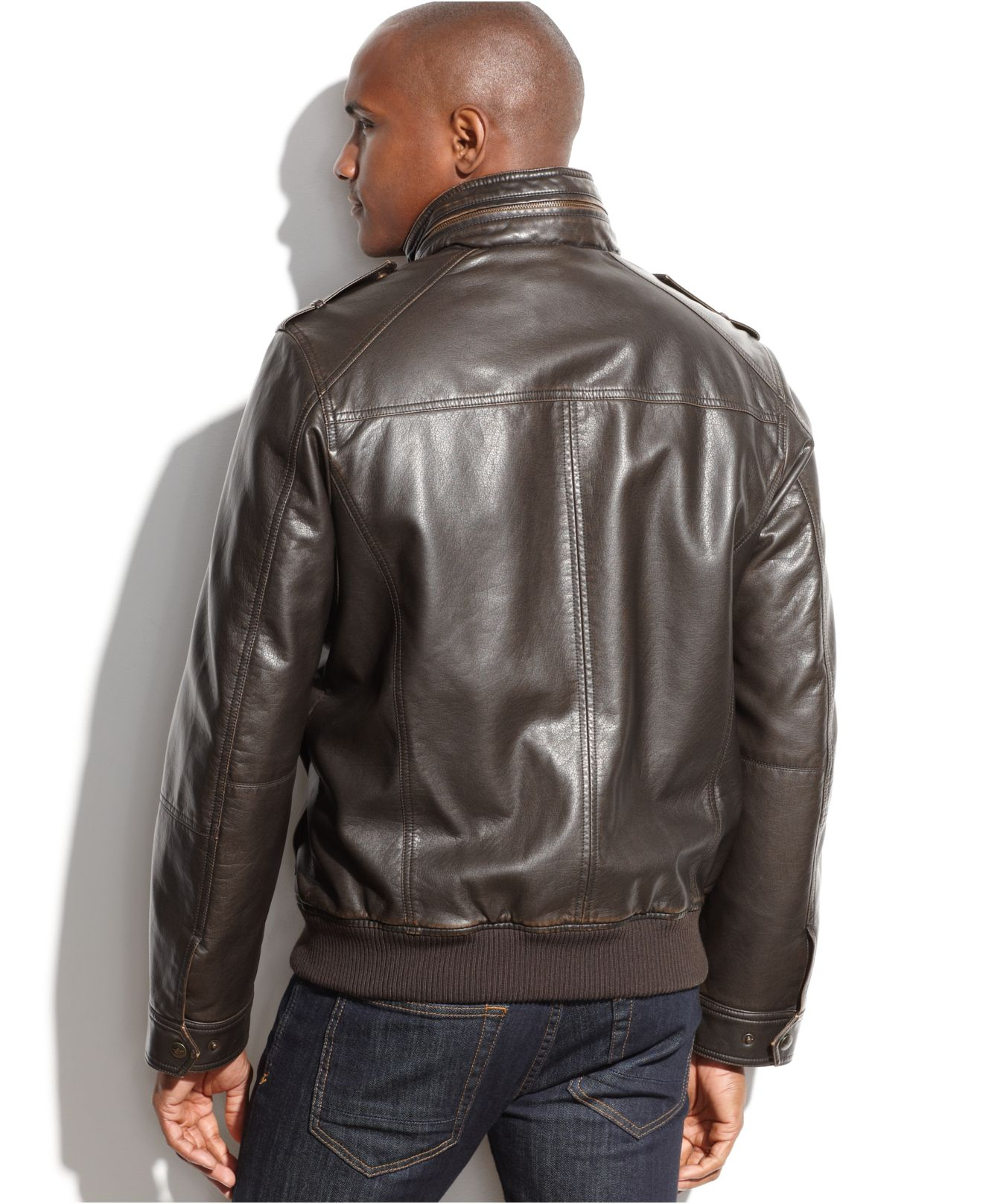 Men's Dockers Faux Leather Jacket