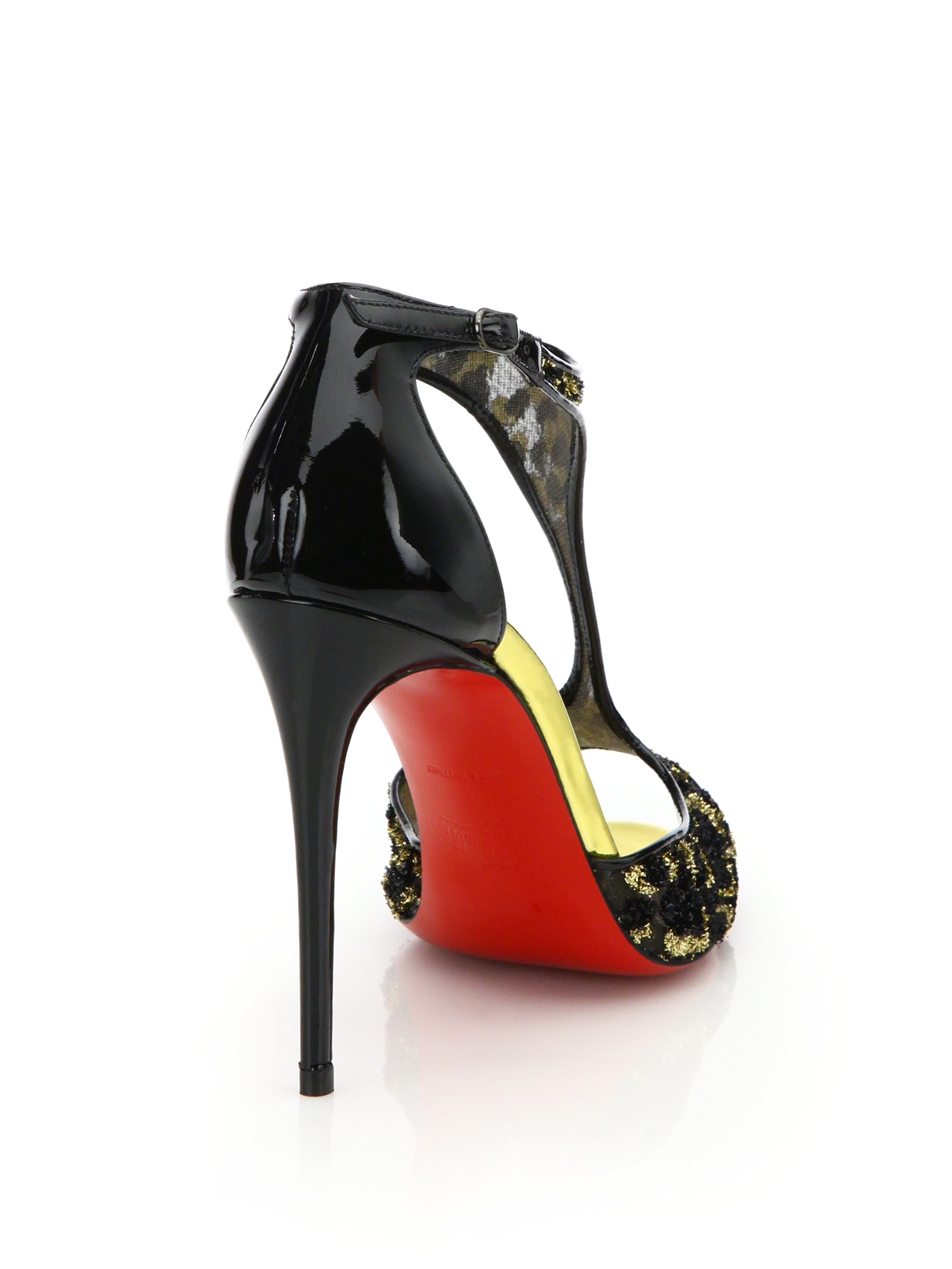 christian louboutin square-toe slide sandals | cosmetics digital ...