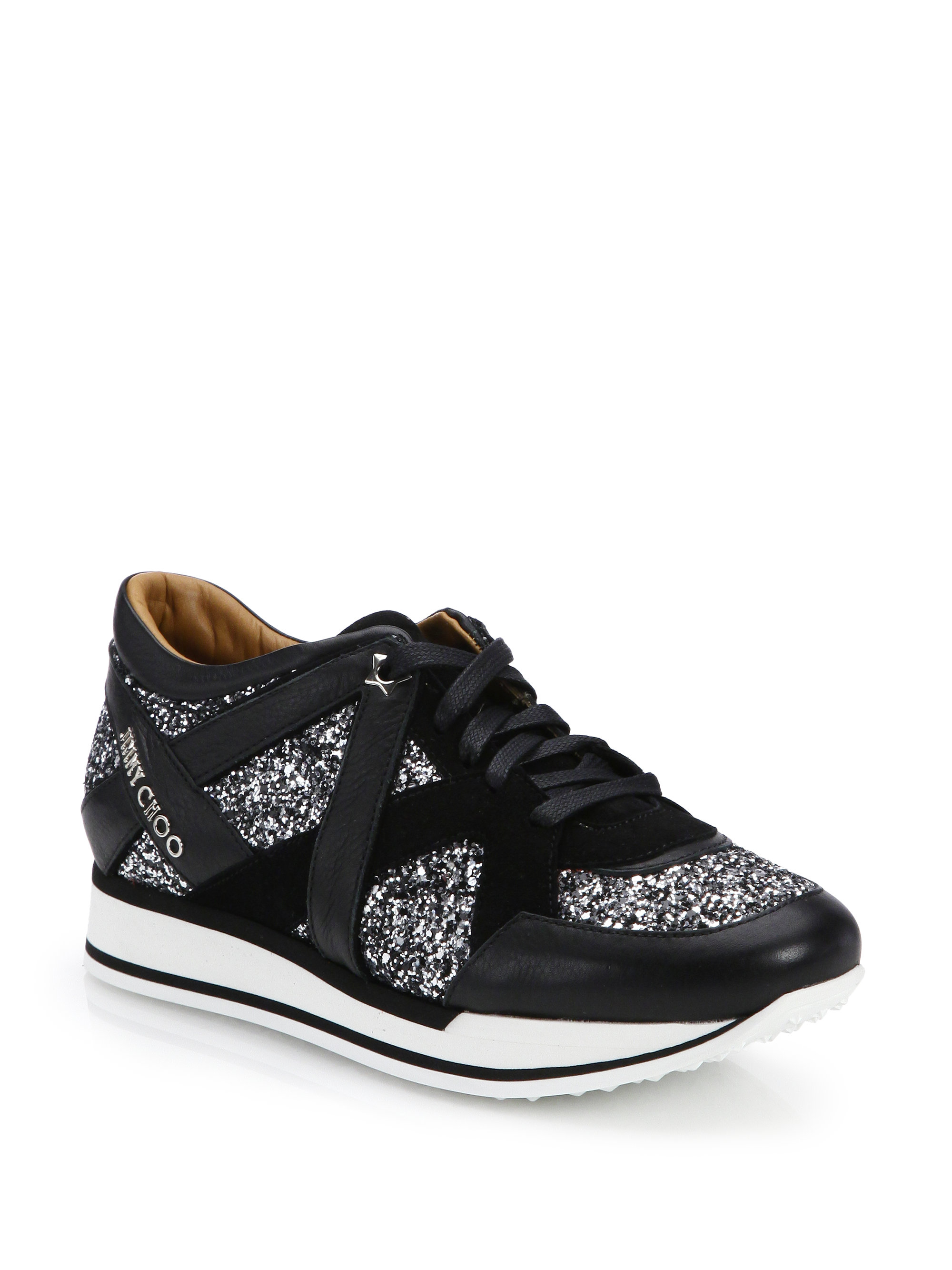 jimmy choo sparkle sneakers