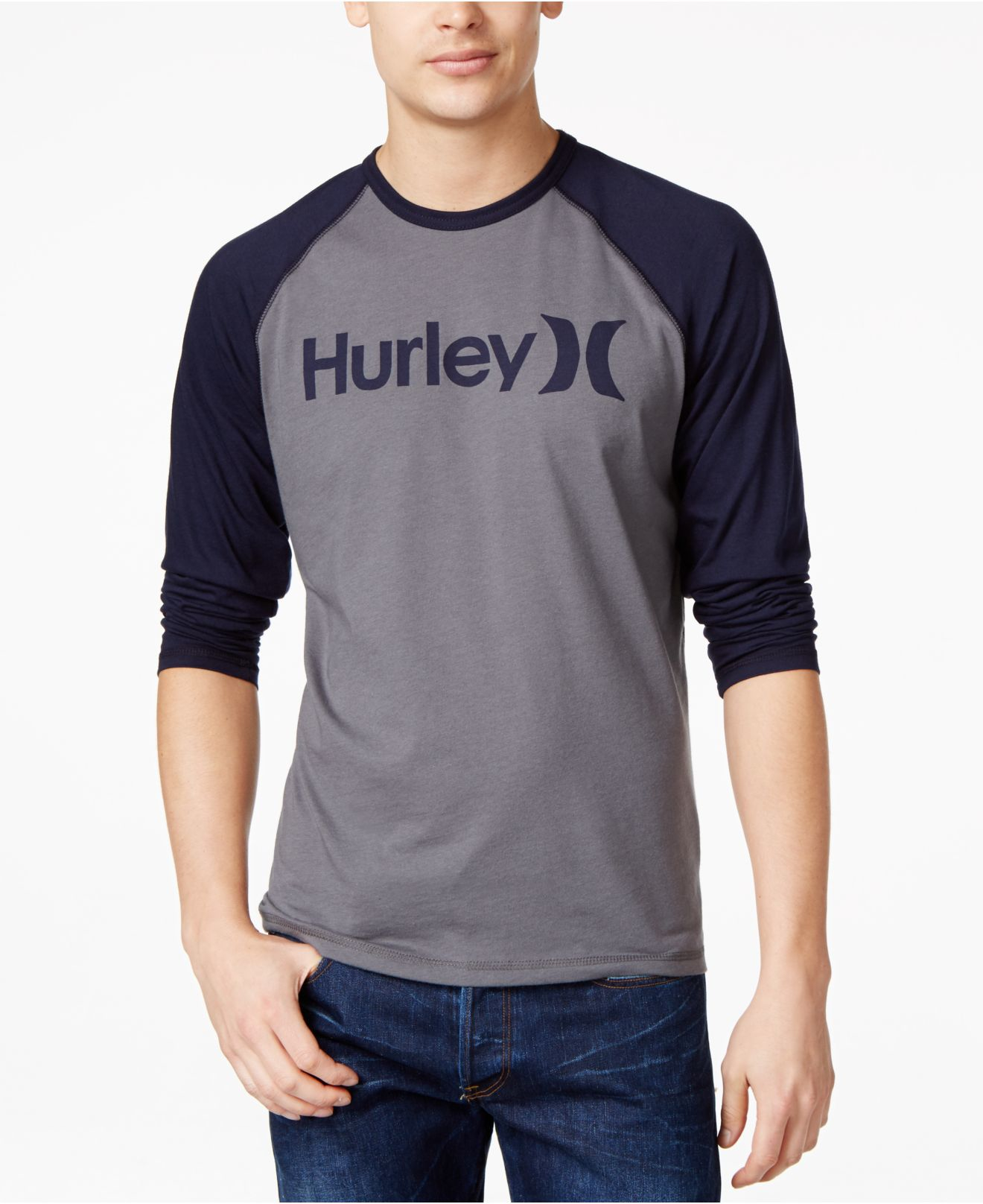 hurley baseball shirt