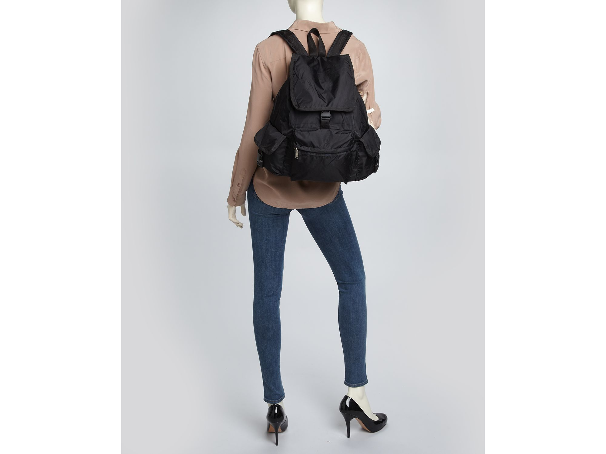 lesportsac black backpack