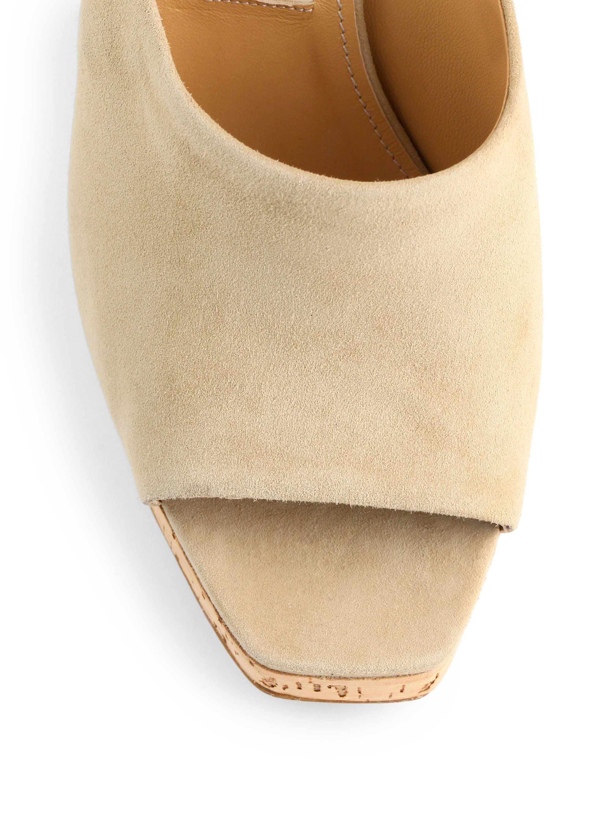 ferragamo cork wedge