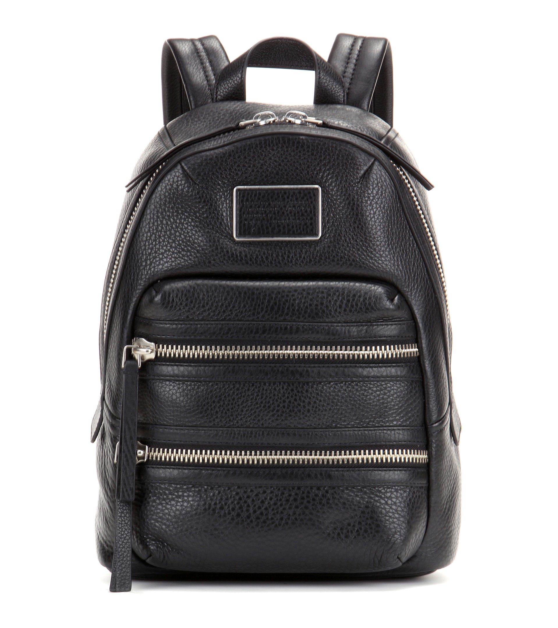 leather biker backpack