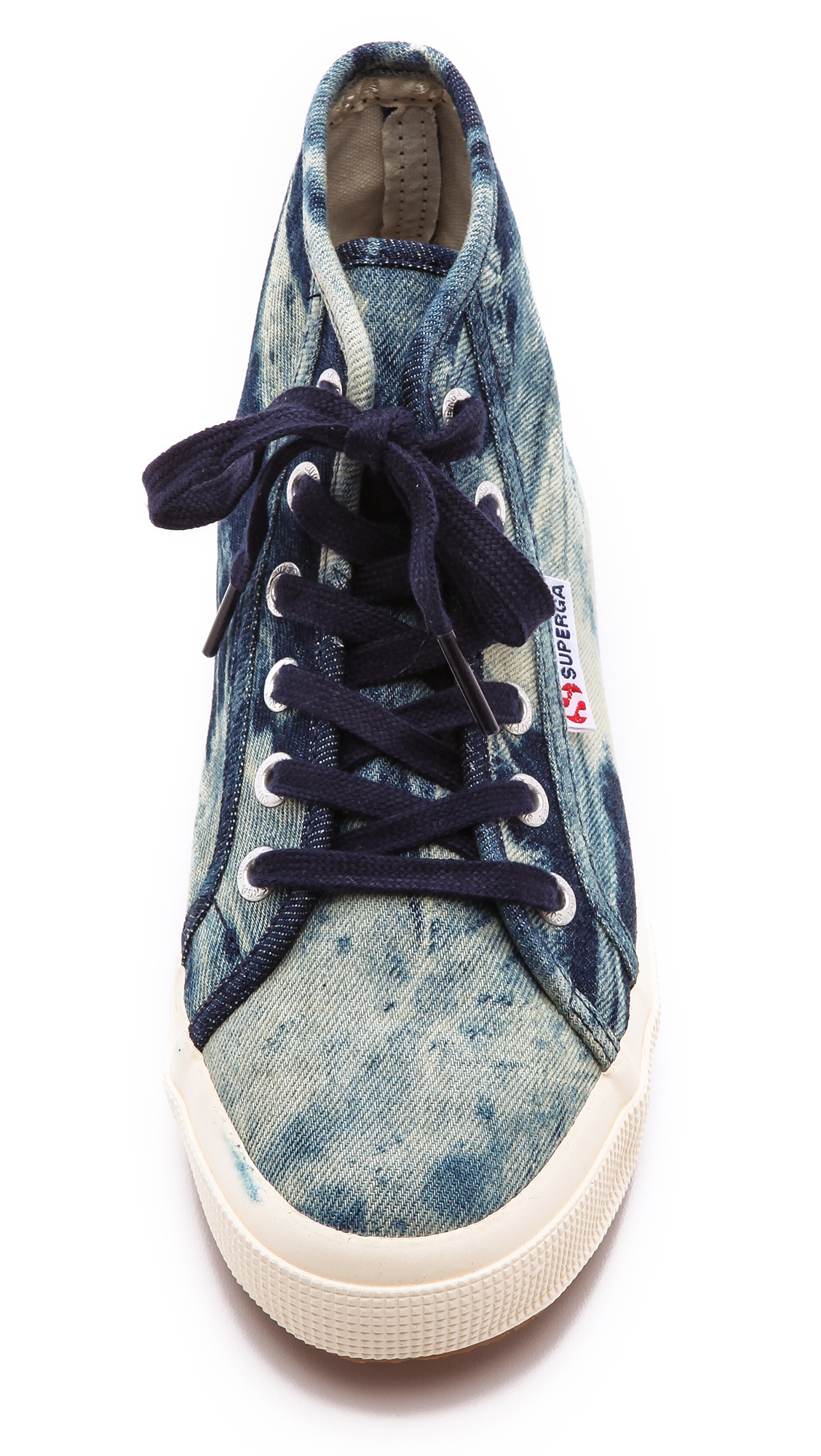 Lyst - Superga Denim High Top Sneakers - Indigo In Blue