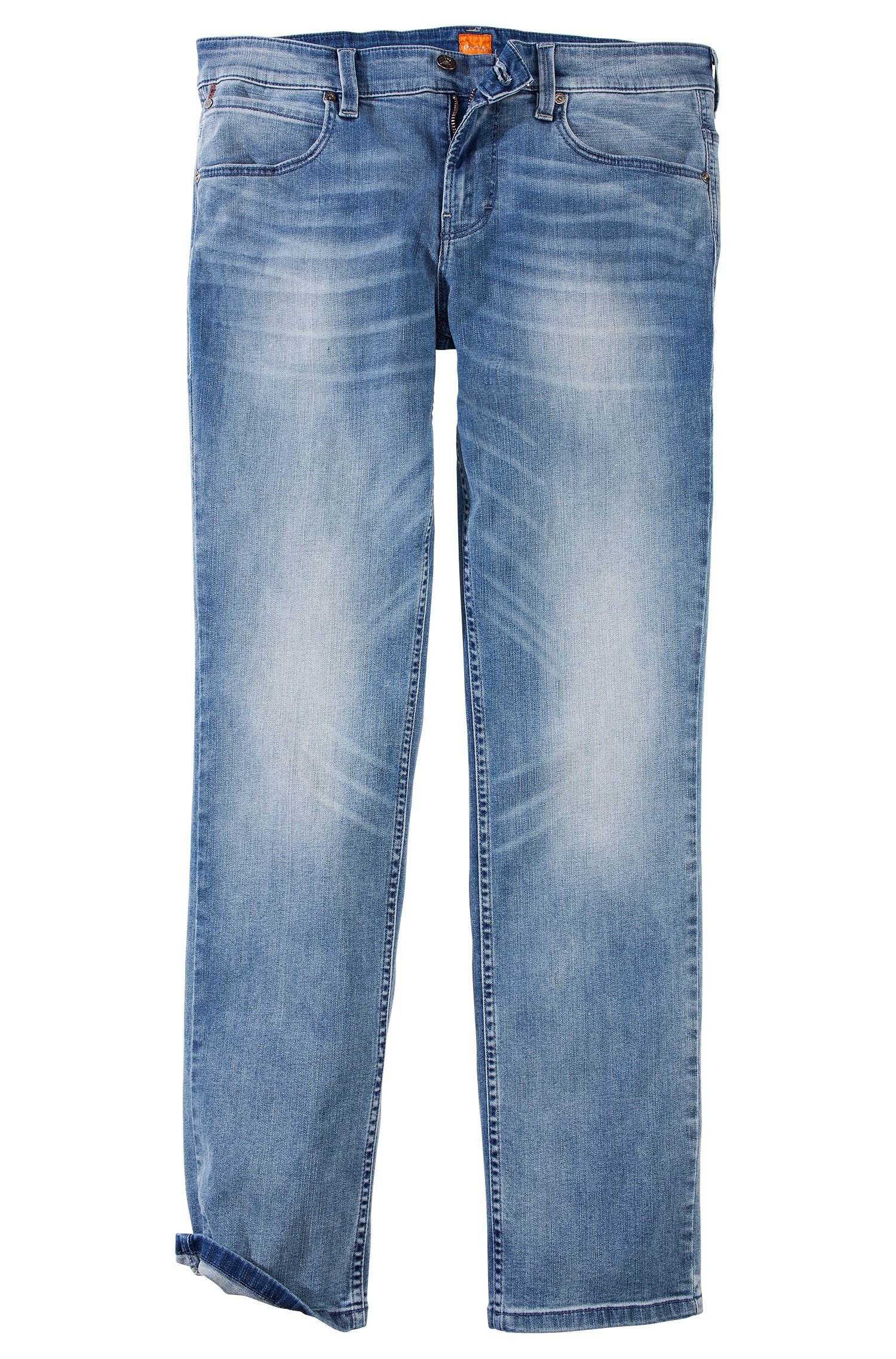BOSS Orange 63' | Fit, Stretch Cotton Jeans in Blue for - Lyst