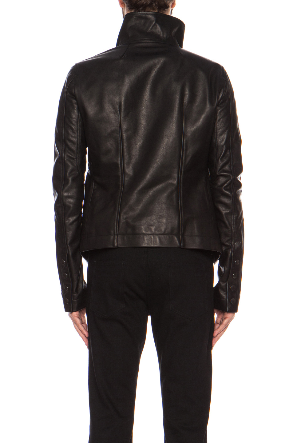 Rick Owens Bauhaus Leather Jacket in Black - Lyst