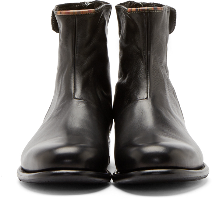 paul smith black boots