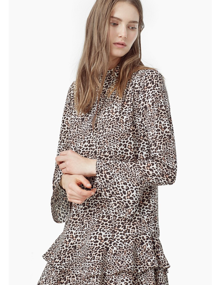 mango leopard dress
