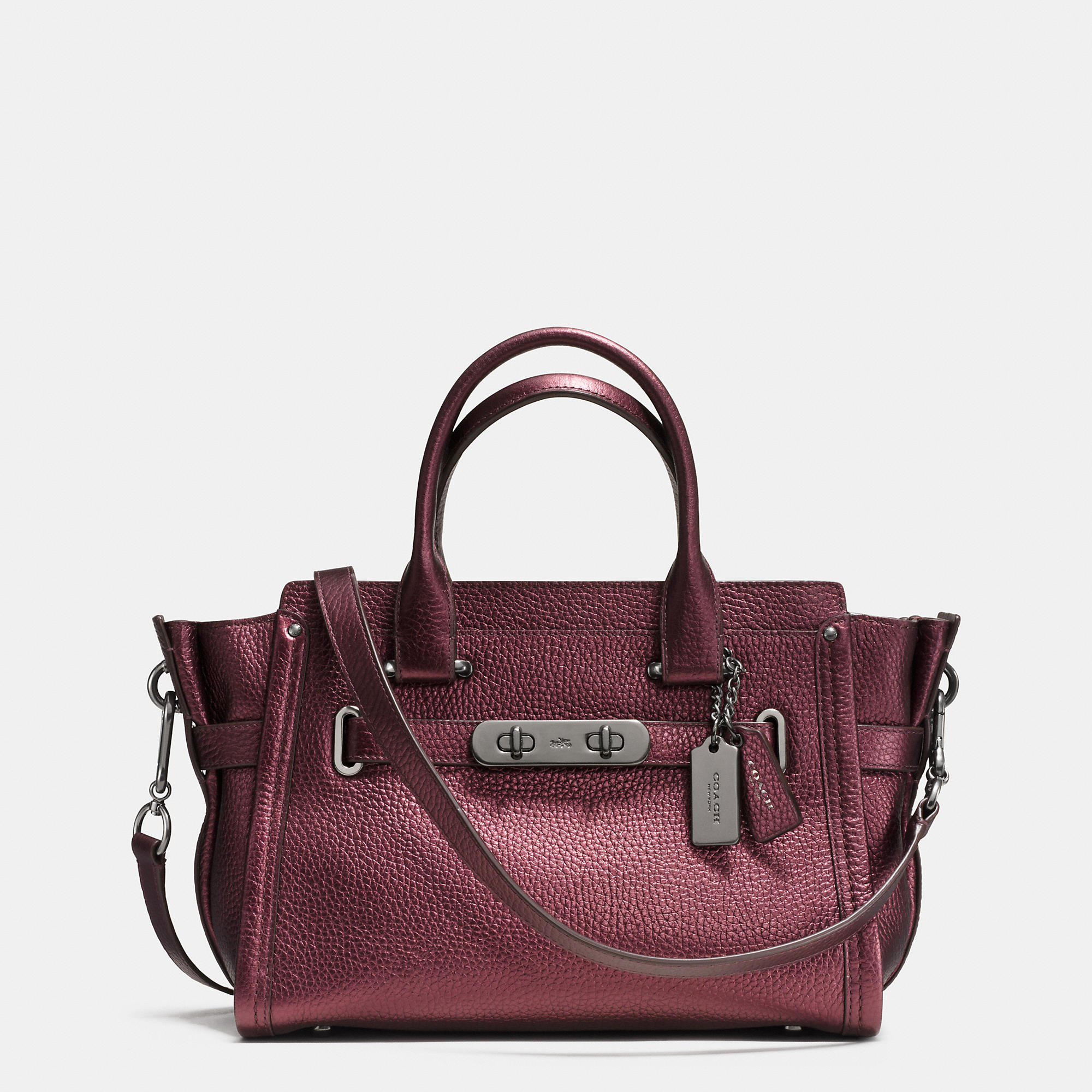 COACH Designer Handbags | Coach Swagger 27 In Croc Embossed Leather